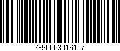 Código de barras (EAN, GTIN, SKU, ISBN): '7890003016107'