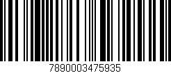 Código de barras (EAN, GTIN, SKU, ISBN): '7890003475935'