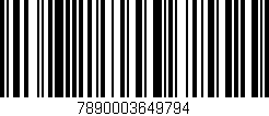 Código de barras (EAN, GTIN, SKU, ISBN): '7890003649794'