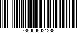 Código de barras (EAN, GTIN, SKU, ISBN): '7890009031388'