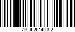Código de barras (EAN, GTIN, SKU, ISBN): '7890028140092'