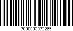 Código de barras (EAN, GTIN, SKU, ISBN): '7890033072265'
