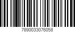 Código de barras (EAN, GTIN, SKU, ISBN): '7890033076058'