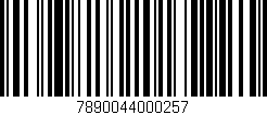 Código de barras (EAN, GTIN, SKU, ISBN): '7890044000257'