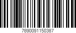 Código de barras (EAN, GTIN, SKU, ISBN): '7890091150387'