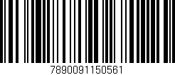 Código de barras (EAN, GTIN, SKU, ISBN): '7890091150561'