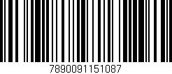 Código de barras (EAN, GTIN, SKU, ISBN): '7890091151087'