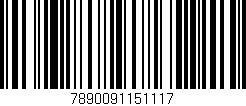 Código de barras (EAN, GTIN, SKU, ISBN): '7890091151117'