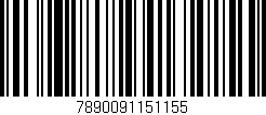 Código de barras (EAN, GTIN, SKU, ISBN): '7890091151155'
