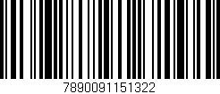 Código de barras (EAN, GTIN, SKU, ISBN): '7890091151322'