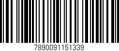 Código de barras (EAN, GTIN, SKU, ISBN): '7890091151339'