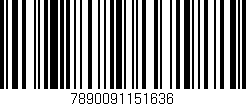 Código de barras (EAN, GTIN, SKU, ISBN): '7890091151636'