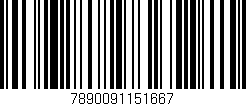 Código de barras (EAN, GTIN, SKU, ISBN): '7890091151667'
