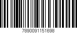 Código de barras (EAN, GTIN, SKU, ISBN): '7890091151698'