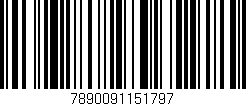 Código de barras (EAN, GTIN, SKU, ISBN): '7890091151797'