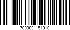 Código de barras (EAN, GTIN, SKU, ISBN): '7890091151810'