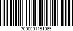 Código de barras (EAN, GTIN, SKU, ISBN): '7890091151865'