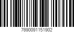 Código de barras (EAN, GTIN, SKU, ISBN): '7890091151902'