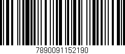Código de barras (EAN, GTIN, SKU, ISBN): '7890091152190'