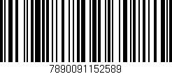 Código de barras (EAN, GTIN, SKU, ISBN): '7890091152589'
