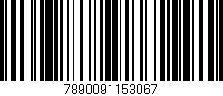 Código de barras (EAN, GTIN, SKU, ISBN): '7890091153067'