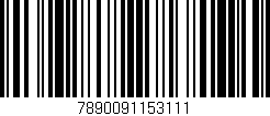 Código de barras (EAN, GTIN, SKU, ISBN): '7890091153111'