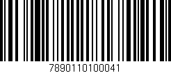 Código de barras (EAN, GTIN, SKU, ISBN): '7890110100041'