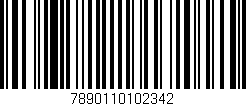 Código de barras (EAN, GTIN, SKU, ISBN): '7890110102342'