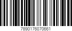 Código de barras (EAN, GTIN, SKU, ISBN): '7890176070661'