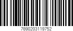 Código de barras (EAN, GTIN, SKU, ISBN): '7890203119752'
