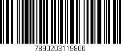 Código de barras (EAN, GTIN, SKU, ISBN): '7890203119806'