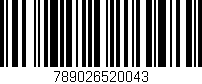 Código de barras (EAN, GTIN, SKU, ISBN): '789026520043'