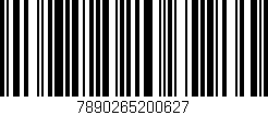 Código de barras (EAN, GTIN, SKU, ISBN): '7890265200627'