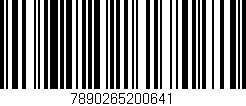 Código de barras (EAN, GTIN, SKU, ISBN): '7890265200641'