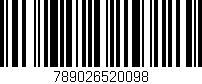 Código de barras (EAN, GTIN, SKU, ISBN): '789026520098'