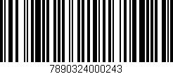 Código de barras (EAN, GTIN, SKU, ISBN): '7890324000243'