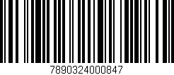 Código de barras (EAN, GTIN, SKU, ISBN): '7890324000847'