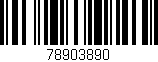 Código de barras (EAN, GTIN, SKU, ISBN): '78903890'