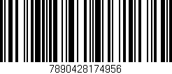 Código de barras (EAN, GTIN, SKU, ISBN): '7890428174956'