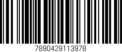 Código de barras (EAN, GTIN, SKU, ISBN): '7890429113978'