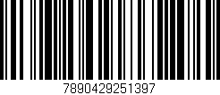 Código de barras (EAN, GTIN, SKU, ISBN): '7890429251397'