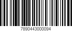 Código de barras (EAN, GTIN, SKU, ISBN): '7890443000094'