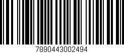 Código de barras (EAN, GTIN, SKU, ISBN): '7890443002494'