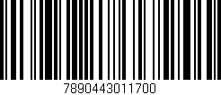 Código de barras (EAN, GTIN, SKU, ISBN): '7890443011700'