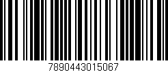 Código de barras (EAN, GTIN, SKU, ISBN): '7890443015067'