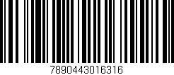 Código de barras (EAN, GTIN, SKU, ISBN): '7890443016316'