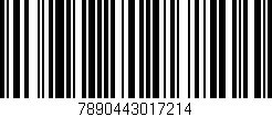 Código de barras (EAN, GTIN, SKU, ISBN): '7890443017214'