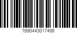 Código de barras (EAN, GTIN, SKU, ISBN): '7890443017498'