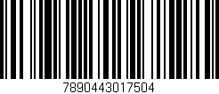 Código de barras (EAN, GTIN, SKU, ISBN): '7890443017504'
