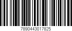 Código de barras (EAN, GTIN, SKU, ISBN): '7890443017825'